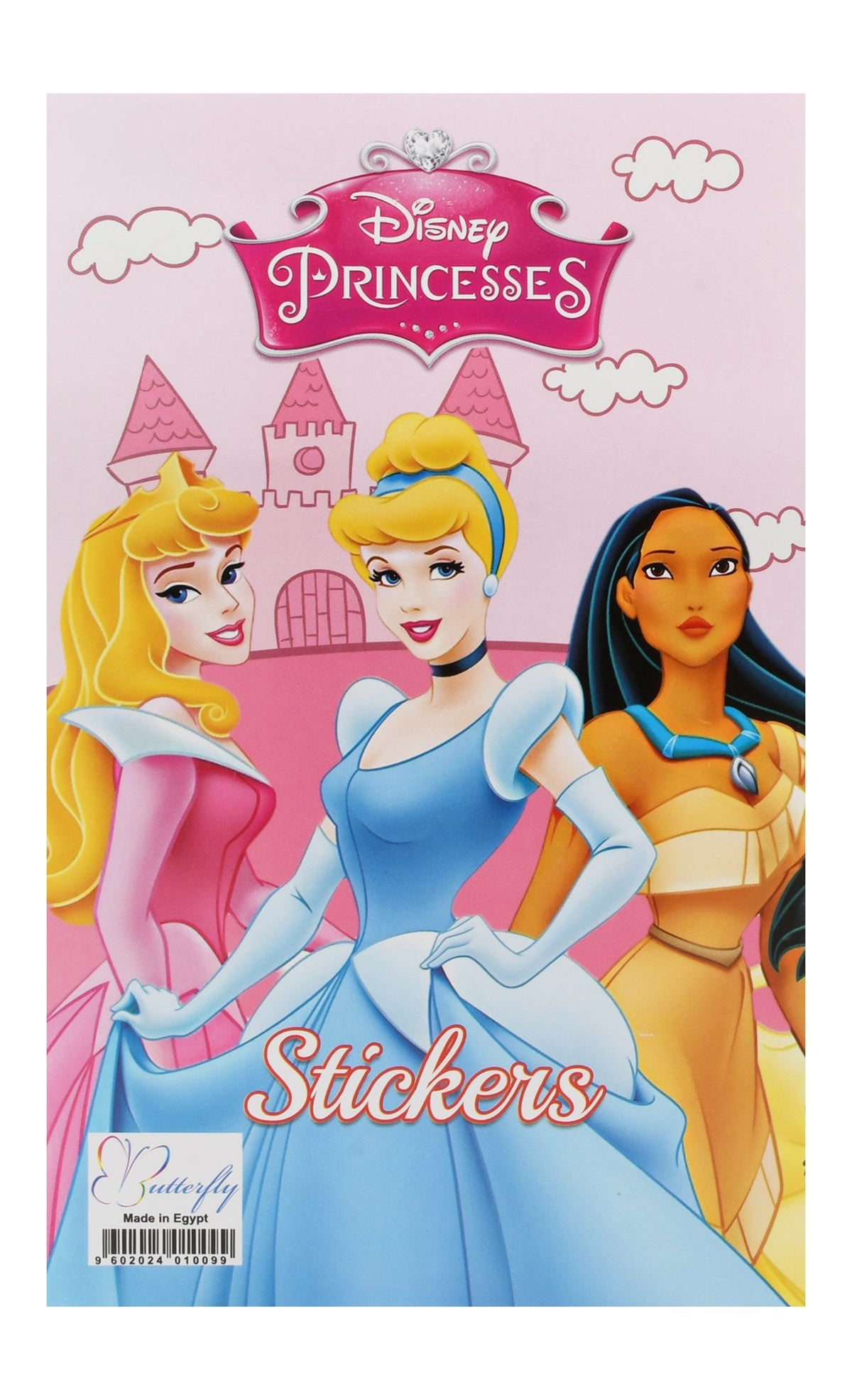 Butterfly Assorted Princesses Shaped Stickers