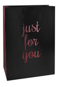 La Belle Just for You Black & Red Gift Bag – 30x40x10cm