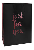 La Belle Just for You Black & Red Gift Bag – 30x40x10cm