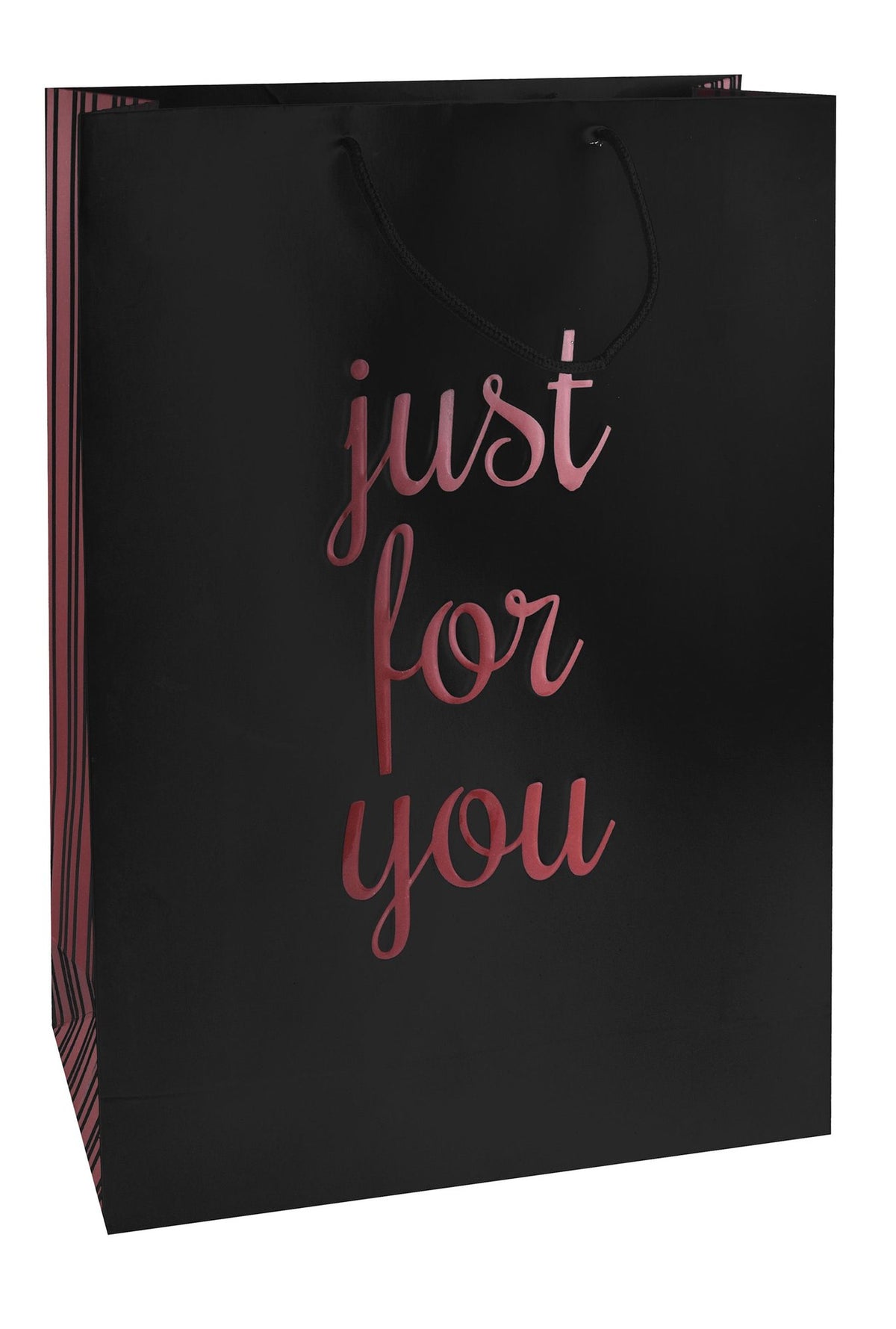 La Belle Just for You Black & Red Gift Bag – 30x40x10cm