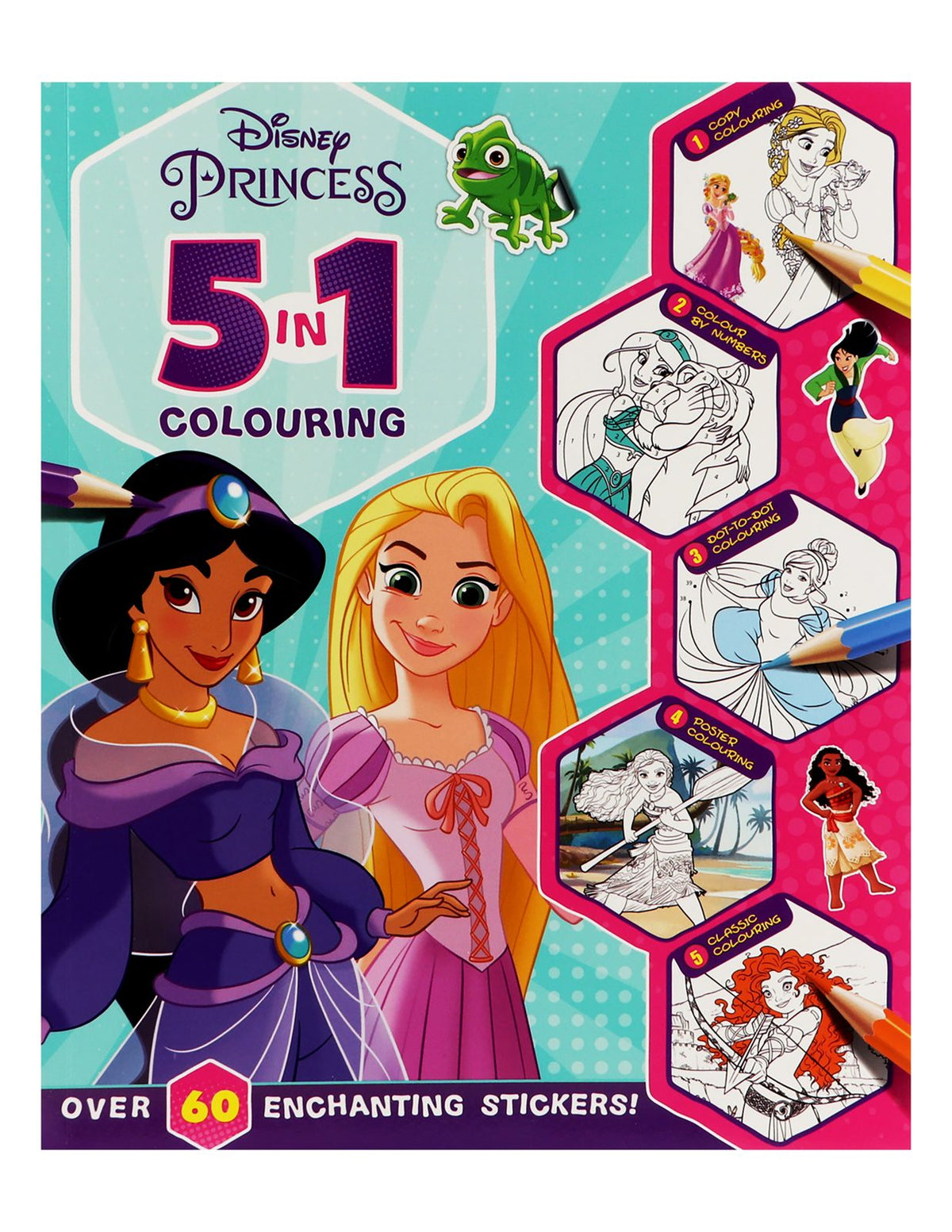 Disney Princess: 5-in-1 Colouring